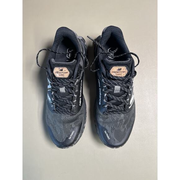 New Balance Women's 9 Fresh Foam Garoe Trail Running Shoe Black Blacktop Seasalt - Picture 2 of 11
